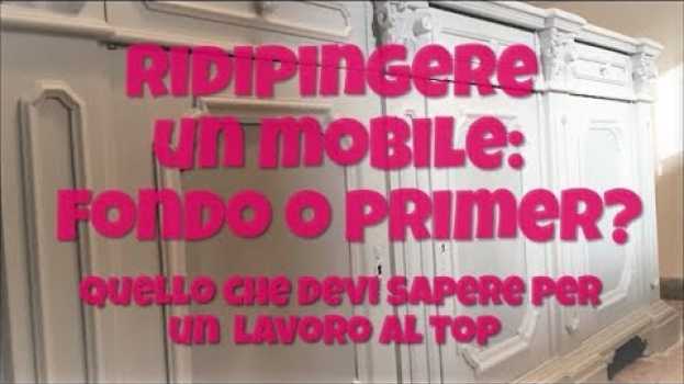 Video Ridipingere un mobile: fondi o primer ? Quello che devi sapere   türkçe