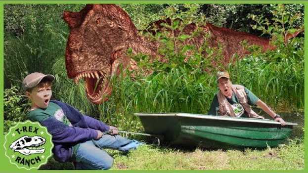 Video T-Rex Dinosaurs & Dinomaster Are Back! Epic Dinosaur Adventure, Dino Eggs & Kids Pretend Play Toys su italiano