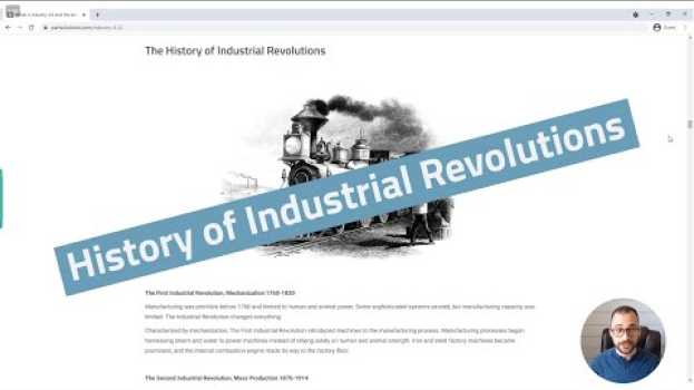 Video The history of Industry 4.0 auf Deutsch