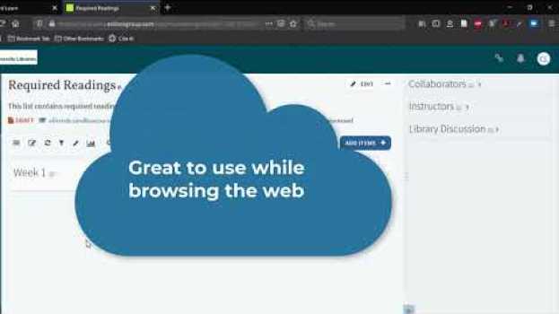 Video Populate a Leganto Reading List: Web Resources and Cite It! po polsku