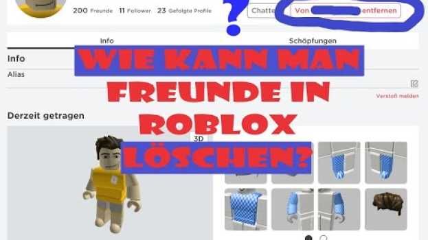 Видео Wie kann man Freunde in Roblox Löschen? [Roblox/Deutsch] на русском