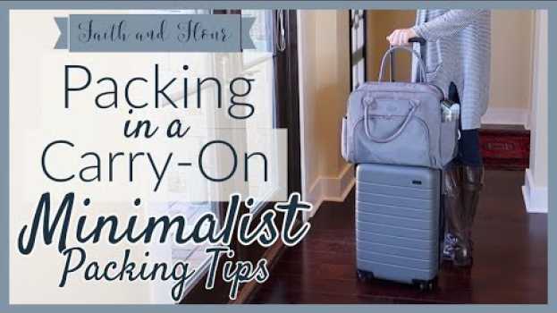 Video Packing for Europe with Only a Carry-On! | Minimalist Packing Tips | Travel Capsule Wardrobe em português