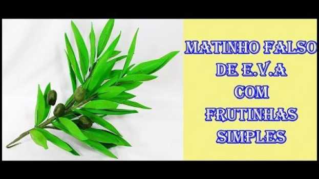 Video Matinho falso de eva com frutinhas muito simples auf Deutsch