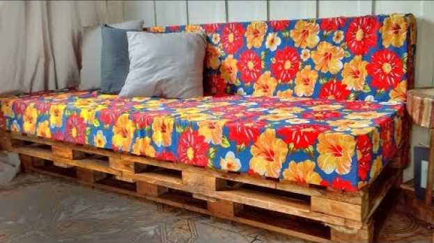 Video Como fazer sofá de palete SOFÁ CAMA DE PALETES SIMPLES en français