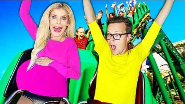 Video My FIRST Roller Coaster PREGNANT! (Pregnancy Challenge for Mystery Clue) | Rebecca Zamolo   türkçe