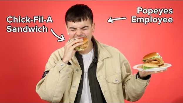 Video Fast Food Employees Rate Each Other's Chicken Sandwiches   türkçe
