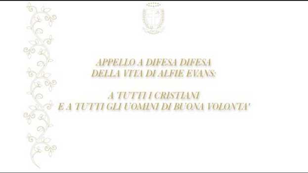 Video Appello per Alfie Evans: A tutti i cristiani / Appeal for Alfie Evans: To all Christians po polsku