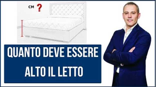 Video Quanto deve essere alto il letto   türkçe