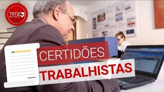 Video As certidões mais comuns e como solicitá-las su italiano