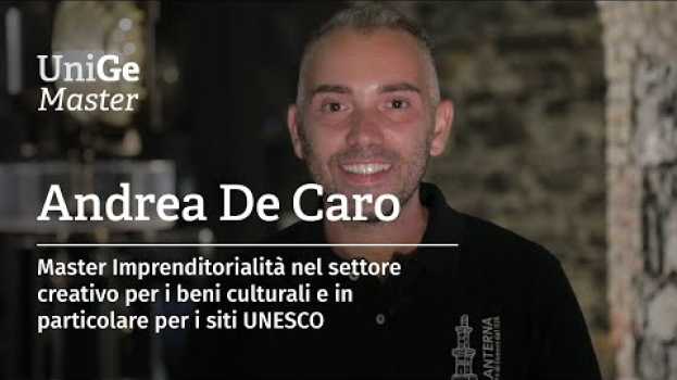 Видео Master Imprenditorialità nel settore creativo per i beni culturali - Andrea De Caro на русском