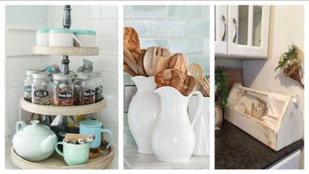 Video 10 ideias simples para organizar Bancada de Cozinha! só ideias legais em português