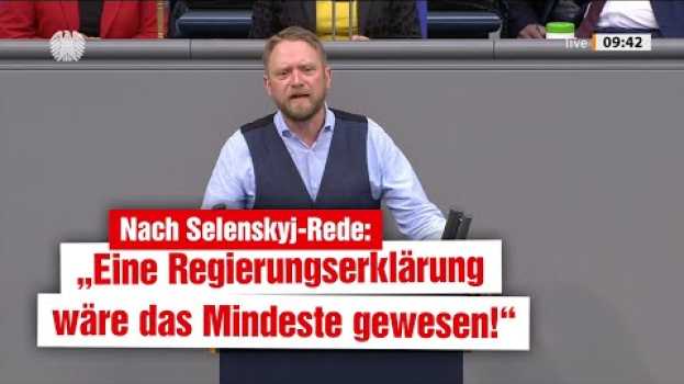 Video Nach Rede des ukrainischen Präsidenten: Eine Regierungserklärung wäre das Mindeste gewesen! in English