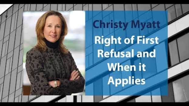 Video Right of First Refusal and When it Applies en français