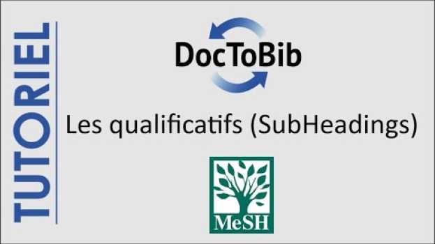 Видео 10 - Les qualificatifs du MeSH 4/4 на русском