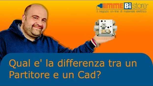 Video Qual è la differenza tra CAD e Partitore? Pillola N.113 di materiale elettrico en español
