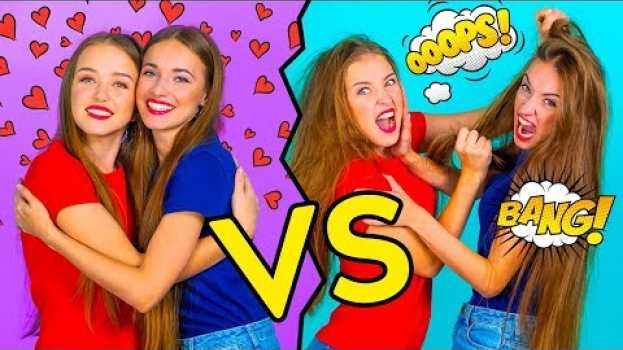 Video FUNNY SIBLING STRUGGLES || Growing Up With Siblings Moments by 123 GO! en français