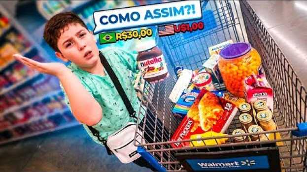 Video meu irmãozinho ficou indignado com o preço das coisas nos ESTADOS UNIDOS en français
