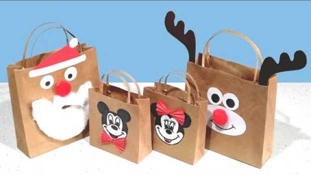 Video Como hacer BOLSAS de PAPEL DECORADAS em português