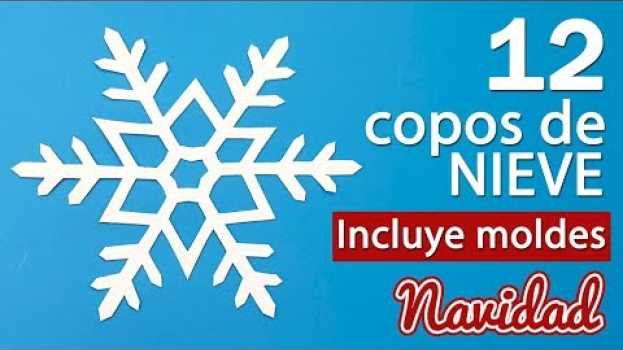Video ❄ 12 Copos de nieve de papel fáciles de hacer con ¡MOLDES para recortar! auf Deutsch