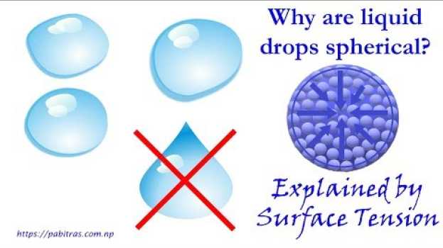 Video Why are liquid drops spherical in shape (when they are falling freely) ?   türkçe