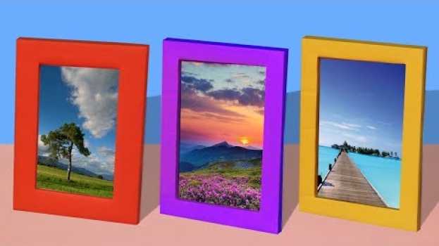 Video Como hacer un marco para fotos de carton. Portaretratos   türkçe