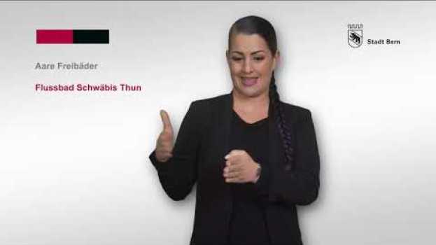 Video «Aare You Safe?»: Informationen zum Flussbad Schwäbis (Thun) in Gebärdensprache po polsku