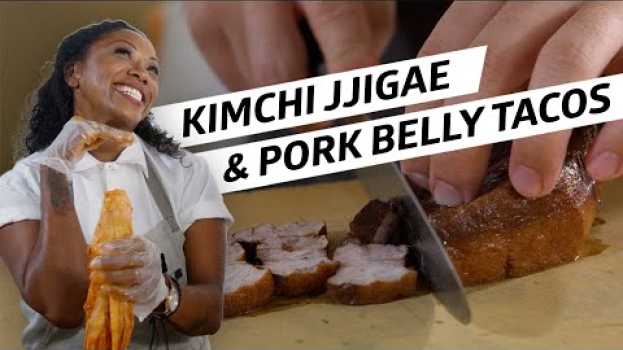 Video How Pork Belly and Kimchi Tacos Are Made at Kinn in LA - Plateworthy with Nyesha Arrington su italiano