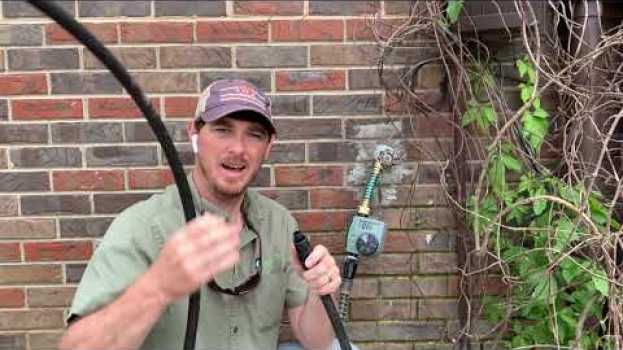 Video Drip Irrigation Water Connection/and Battery Timer Installation auf Deutsch