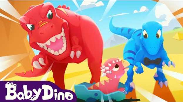 Video BabyDino ep1 preview? - T-Rex Scary Roar & Chase | Jurassic World | Dinos Cartoon | Yateland po polsku