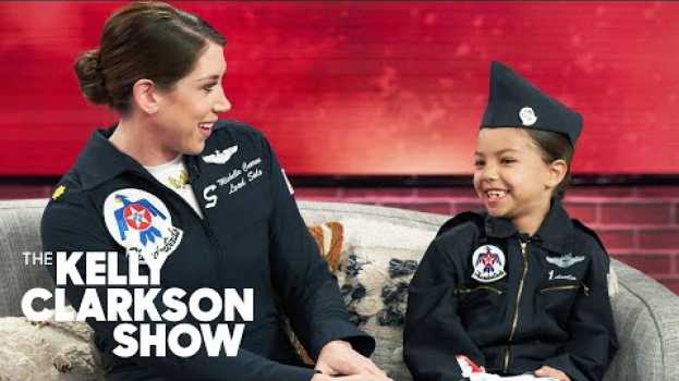 Video 7-Year-Old Aspiring Fighter Pilot Freaks Out Meeting Her Idol auf Deutsch