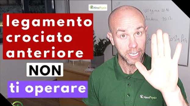 Video legamento crociato anteriore non ti operare   türkçe