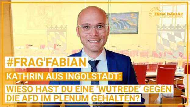 Video #FRAGFABIAN zu seiner 'Wutrede' gegen die AfD im Plenum in English