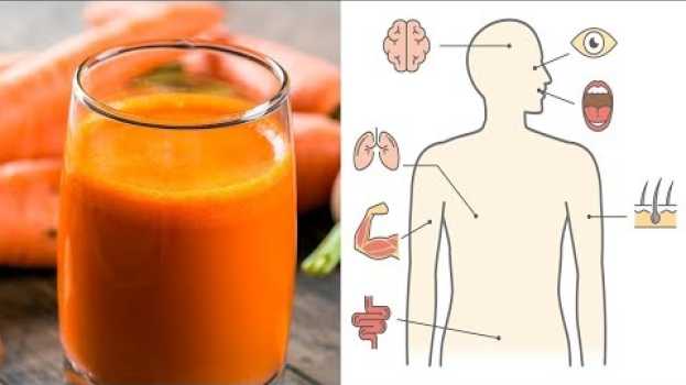 Видео Isto é o que Beber Suco de Cenoura Todos os dias pode fazer por você на русском