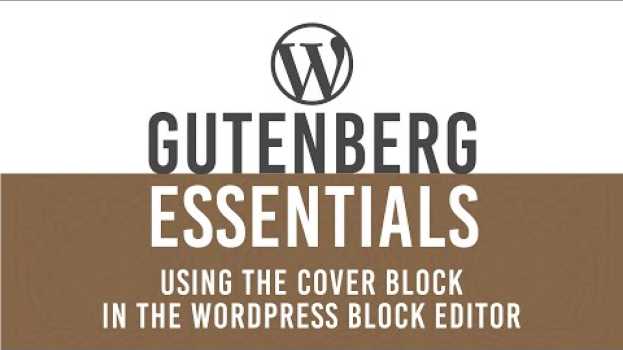 Video Cover blocks: Add text with background Image in the WordPress Gutenberg block editor   türkçe