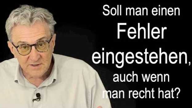 Video Liebe ohne Stress ? Beziehungstipp: Soll man Fehler eingestehen, auch wenn man recht hat? en français