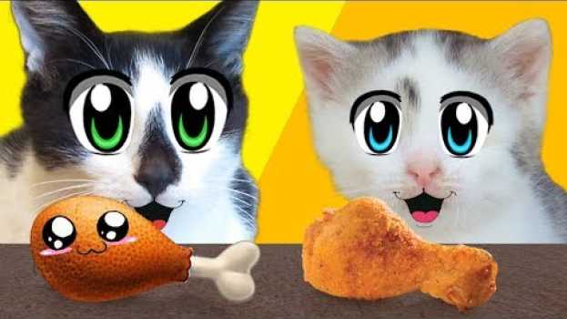 Video СКВИШИ ЧЕЛЛЕНДЖ! SQUISHY FOOD vs REAL FOOD! От Смеха Болят Животы su italiano