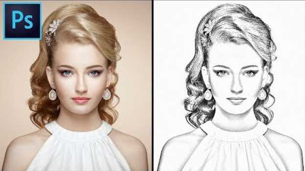 Video How to convert you Image into A Pencil Sketch in Photoshop. Photoshop Pencil Sketch effect tutorial. su italiano