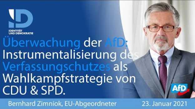 Video Überwachung der AfD als Wahlkampfstrategie der Regierung! - Bernhard Zimniok (AfD)   türkçe