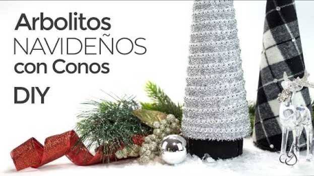 Video Cómo hacer arbolitos navideños con cartulina 🎄 cono navideño   türkçe