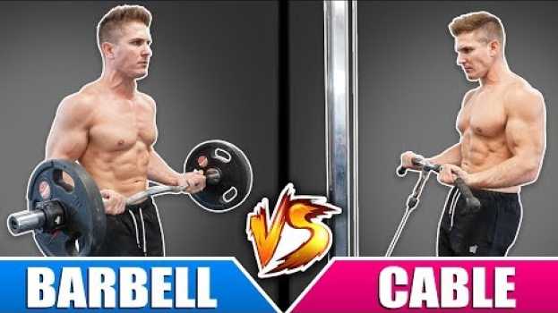 Video Barbell Curl VS Cable Curl | Which Builds BIGGER Biceps Faster? em português