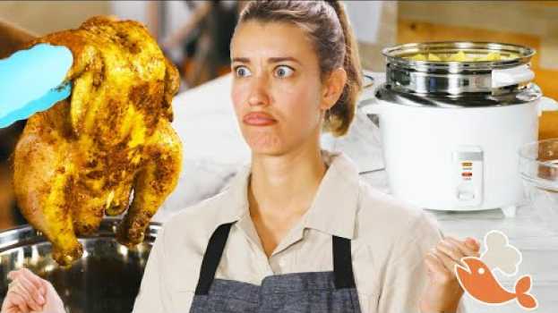 Video Can This Chef Make A 3-Course Meal With A Rice Cooker? • Tasty em português