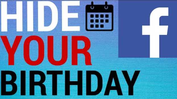 Видео How To Hide Your Birthday on Facebook на русском
