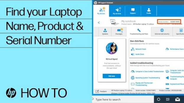 Video Find Your HP Laptop Name, Product Number, or Serial Number | HP Notebooks | HP Support auf Deutsch