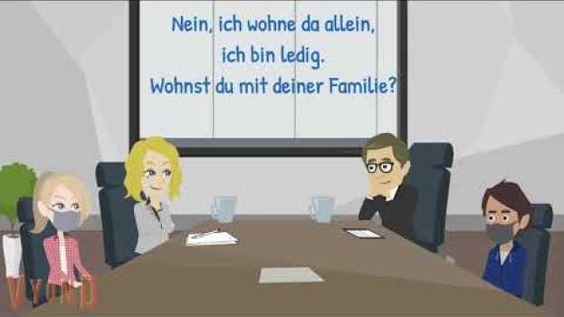 Video Deutsch lernen/ sich vorstellen/ Prüfung telc B1: Teil 1- einander kennenlernen. Prüfung mit Maske? su italiano