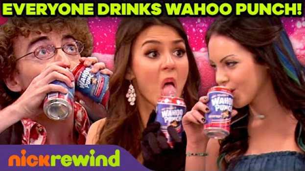 Video Victorious Characters Being Addicted to Wahoo Punch for 6 Min Straight | NickRewind in English