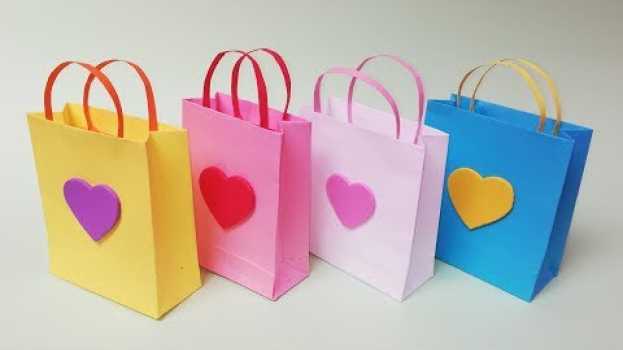Video Como hacer bolsas de papel para regalo. Muy facil   türkçe
