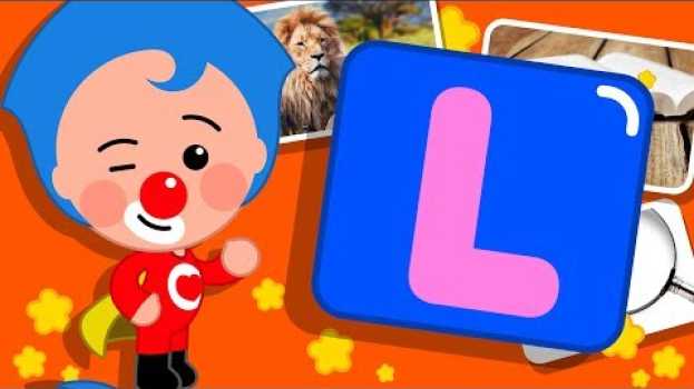 Video Letra L  | Gira y Aprende Palabras con Plim Plim | Infantil 4K Ultra HD su italiano