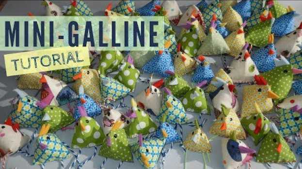 Видео Mini - Galline per le decorazioni di Pasqua - Tutorial di cucito facile - per principianti на русском