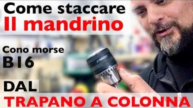 Video Come levare il mandrino dal trapano a colonna sostituire in English