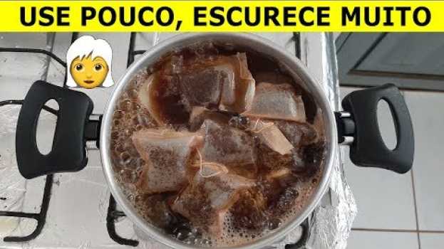 Video CABELO BRANCO fica ESCURO com só 2 Ingredientes Naturais! PINTE em casa sem TINTURA po polsku